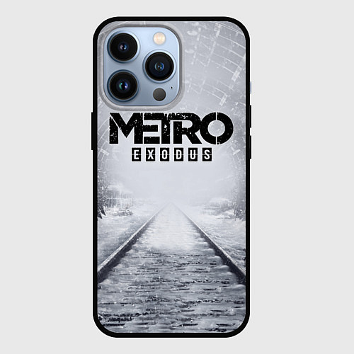 Чехол iPhone 13 Pro METRO ЛОГОТИП / 3D-Черный – фото 1