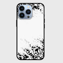 Чехол для iPhone 13 Pro Выцветшие потёртости SKULLS, цвет: 3D-черный