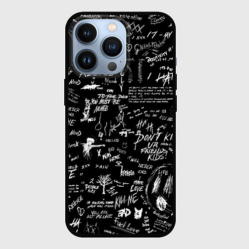 Чехол iPhone 13 Pro XXXTENTACION LOGOBOMBING / 3D-Черный – фото 1