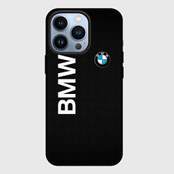 Чехол для iPhone 13 Pro Bmw КОРБОНОВЫЕ ПОЛОСЫ, цвет: 3D-черный