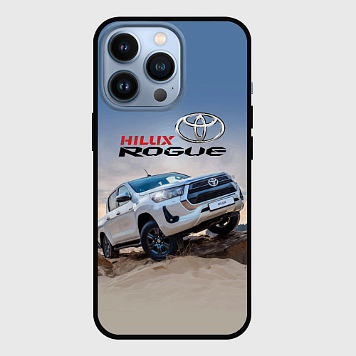 Чехол iPhone 13 Pro Toyota Hilux Rogue Off-road vehicle Тойота - прохо / 3D-Черный – фото 1