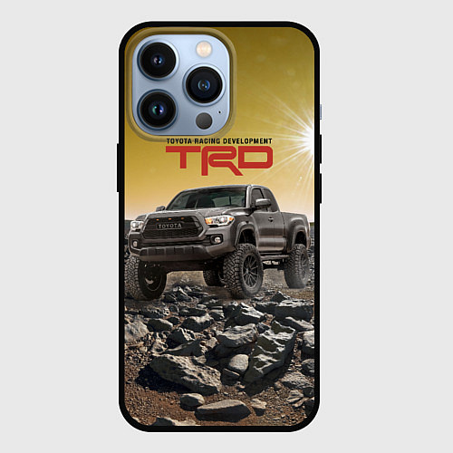 Чехол iPhone 13 Pro Toyota Racing Development Desert Тойота в каменист / 3D-Черный – фото 1