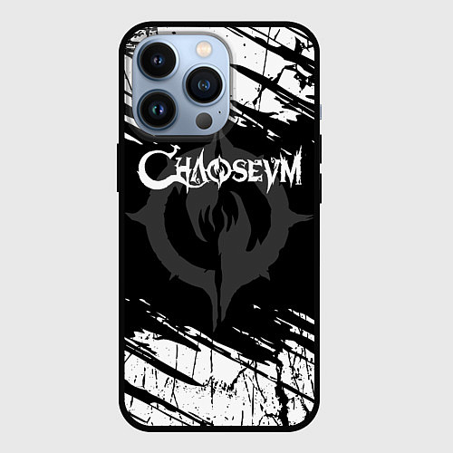 Чехол iPhone 13 Pro Chaoseum Logo Grunge / 3D-Черный – фото 1