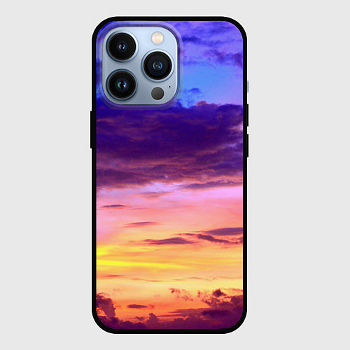 Чехол iPhone 13 Pro Небо на закате / 3D-Черный – фото 1