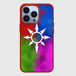 Чехол для iPhone 13 Pro Хаос абстракция, цвет: 3D-красный