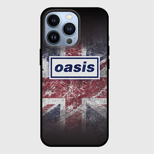 Чехол iPhone 13 Pro OASIS - брит-поп / 3D-Черный – фото 1