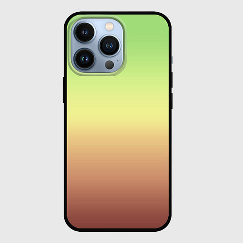 Чехол iPhone 13 Pro Градиент Фисташки Gradient / 3D-Черный – фото 1