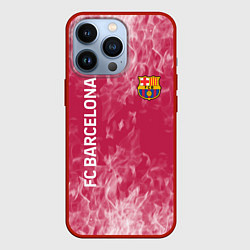 Чехол для iPhone 13 Pro Barcelona Пламя, цвет: 3D-красный