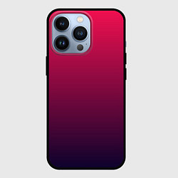 Чехол для iPhone 13 Pro RED to dark BLUE GRADIENT, цвет: 3D-черный