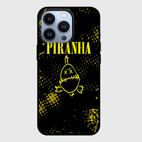 Чехол iPhone 13 Pro Nirvana piranha / 3D-Черный – фото 1