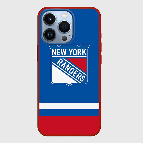 Чехол iPhone 13 Pro New York Rangers Панарин / 3D-Красный – фото 1