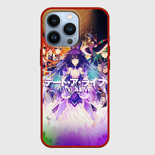 Чехол iPhone 13 Pro Рандеву c жизнью Date A Live IV / 3D-Красный – фото 1