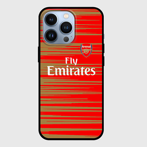 Чехол iPhone 13 Pro Arsenal fly emirates / 3D-Черный – фото 1