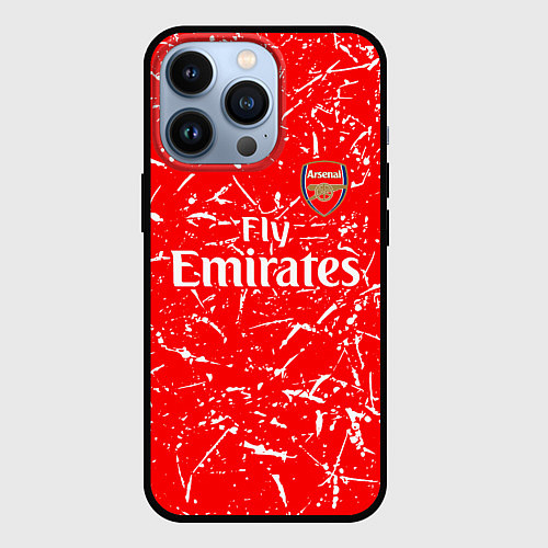Чехол iPhone 13 Pro Arsenal fly emirates sport / 3D-Черный – фото 1