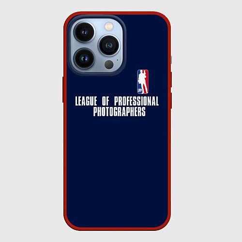 Чехол iPhone 13 Pro League of Professional Photographers 35mm / 3D-Красный – фото 1