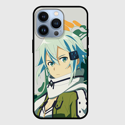 Чехол iPhone 13 Pro Асада Сино -Sword Art Online / 3D-Черный – фото 1