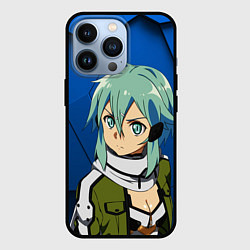 Чехол для iPhone 13 Pro Синон из Sword Art Online, цвет: 3D-черный