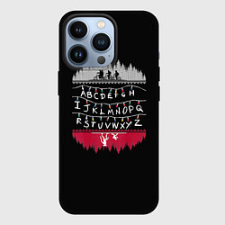 Чехол для iPhone 13 Pro Stranger Things Латиница, цвет: 3D-черный
