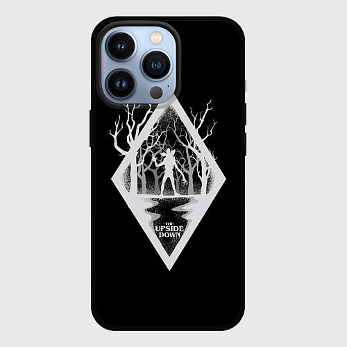 Чехол iPhone 13 Pro Welcome to the Upside Down Stranger Things / 3D-Черный – фото 1