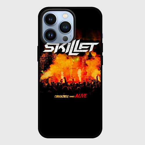 Чехол iPhone 13 Pro Comatose Comes Alive - Skillet / 3D-Черный – фото 1