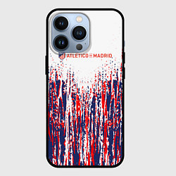 Чехол для iPhone 13 Pro АТЛЕТИКО МАДРИД ATLETICO MADRID краска, цвет: 3D-черный