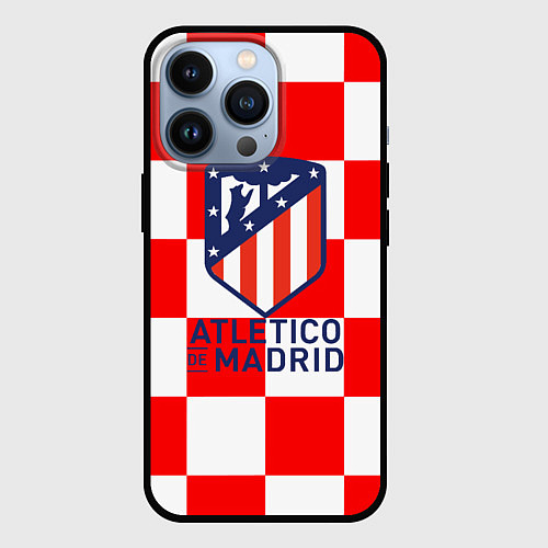 Чехол iPhone 13 Pro Atletico madrid кубики / 3D-Черный – фото 1