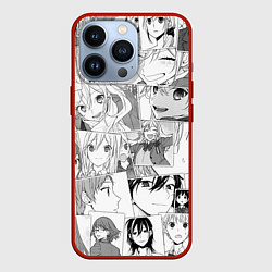 Чехол для iPhone 13 Pro Horimiya pattern, цвет: 3D-красный