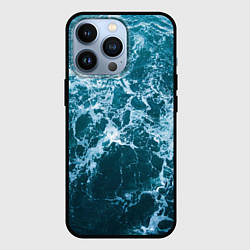 Чехол для iPhone 13 Pro Blue ocean, цвет: 3D-черный