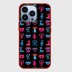 Чехол iPhone 13 Pro POPPY PLAYTIME HAGGY WAGGY AND KISSY MISSY PATTERN