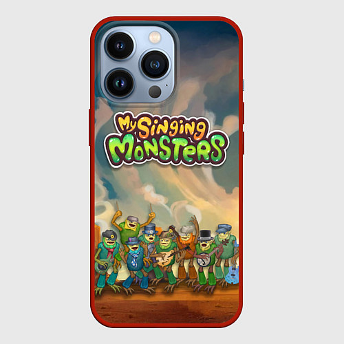 Чехол iPhone 13 Pro My singing monsters САХАСЕМЬЯ / 3D-Красный – фото 1