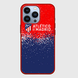 Чехол для iPhone 13 Pro Atletico madrid атлетико мадрид брызги красок, цвет: 3D-красный