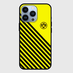 Чехол iPhone 13 Pro Borussia черные полосы