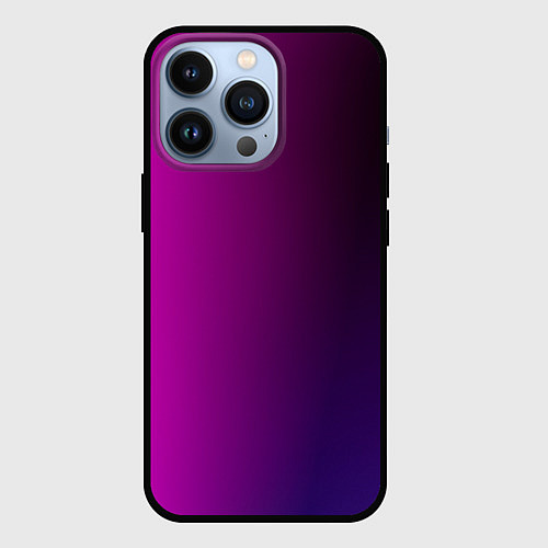 Чехол iPhone 13 Pro VIOLET gradient / 3D-Черный – фото 1