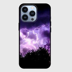 Чехол iPhone 13 Pro Purple Lightning