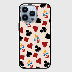 Чехол iPhone 13 Pro Джокер карты масть cards joker clown