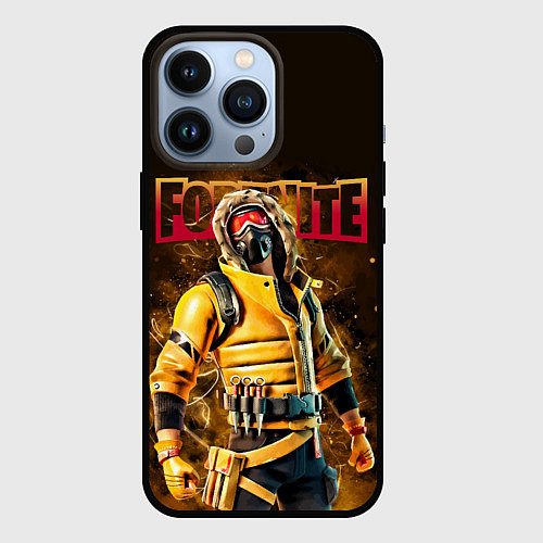 Чехол iPhone 13 Pro Fortnite Альпинист Видеоигра / 3D-Черный – фото 1