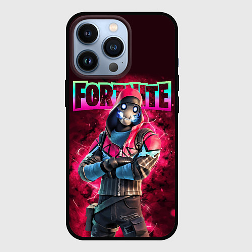 Чехол iPhone 13 Pro Fortnite Bonehead Skin / 3D-Черный – фото 1