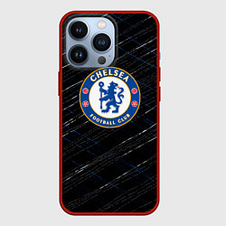 Чехол для iPhone 13 Pro Chelsea много линии, цвет: 3D-красный