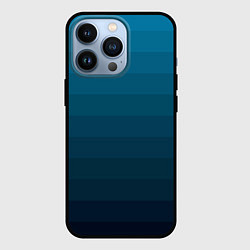 Чехол iPhone 13 Pro Blue stripes gradient