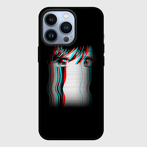 Чехол iPhone 13 Pro Sad Neon Girl / 3D-Черный – фото 1