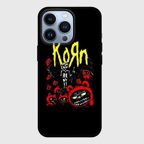 Чехол iPhone 13 Pro KoЯn - Korn / 3D-Черный – фото 1