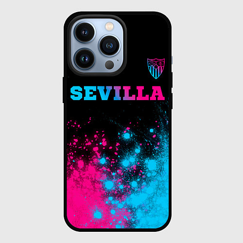 Чехол iPhone 13 Pro Sevilla Neon Gradient / 3D-Черный – фото 1