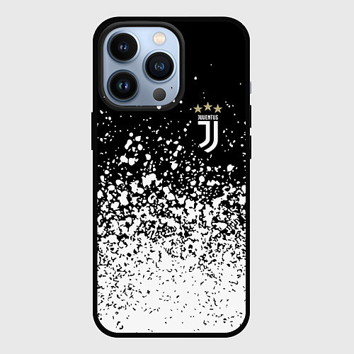 Чехол iPhone 13 Pro Juventus fc брызги краски / 3D-Черный – фото 1