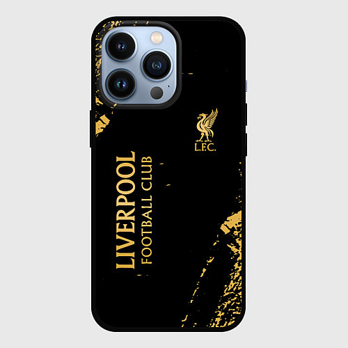 Чехол iPhone 13 Pro Liverpool гранж / 3D-Черный – фото 1