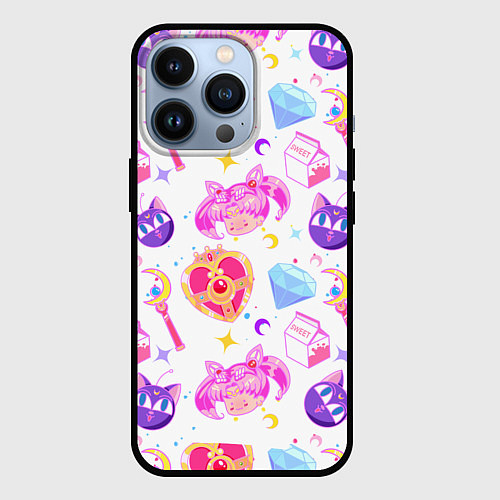 Чехол iPhone 13 Pro Сейлор Мун Sailor Moon / 3D-Черный – фото 1