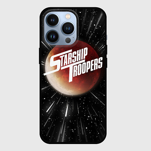 Чехол iPhone 13 Pro Starship Troopers Warp Logo / 3D-Черный – фото 1