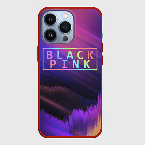 Чехол iPhone 13 Pro BLACKPINK COLORS / 3D-Красный – фото 1