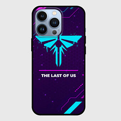 Чехол для iPhone 13 Pro Символ The Last Of Us в неоновых цветах на темном, цвет: 3D-черный