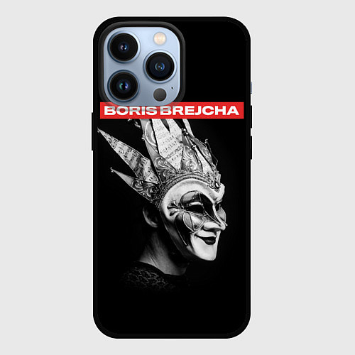 Чехол iPhone 13 Pro Boris Brejcha в маске / 3D-Черный – фото 1