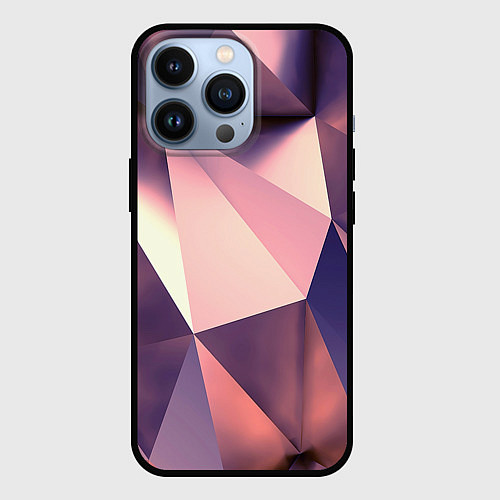 Чехол iPhone 13 Pro Кристальная мозаика / 3D-Черный – фото 1